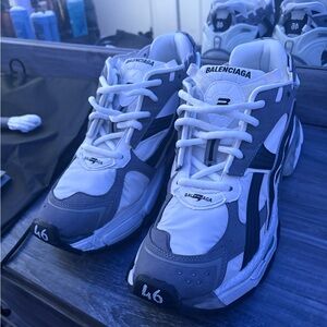 Balenciaga White and Gray Sneakers
